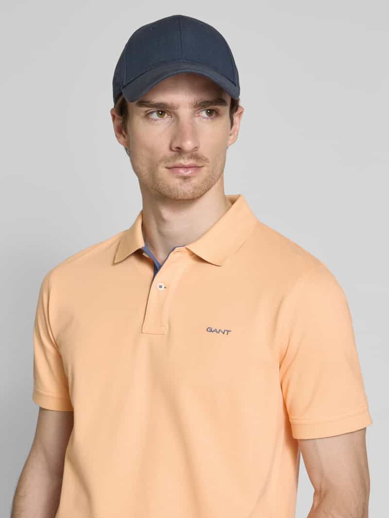 Gant Regular fit poloshirt met labelstitching