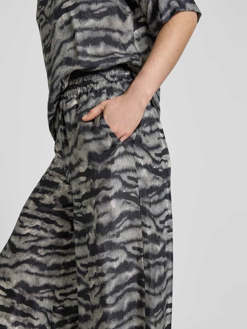 drykorn Wide leg stoffen broek met elastische band model 'CEILING'