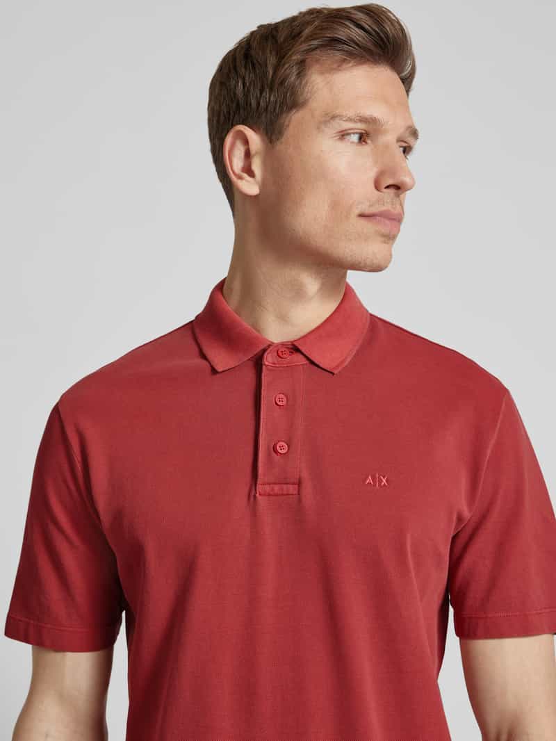 Armani Exchange Poloshirt met korte knoopsluiting