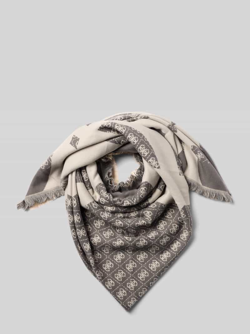 Guess Sjaal met all-over logostitching model 'Kefiah'