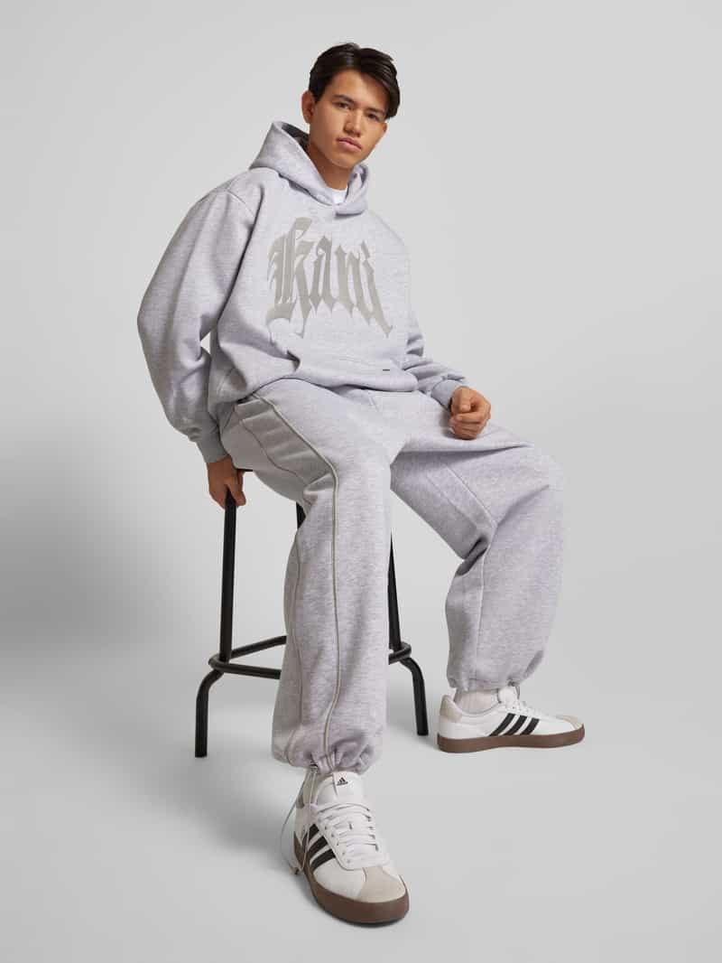 Karl Kani Wide leg sweatpants met labelprint