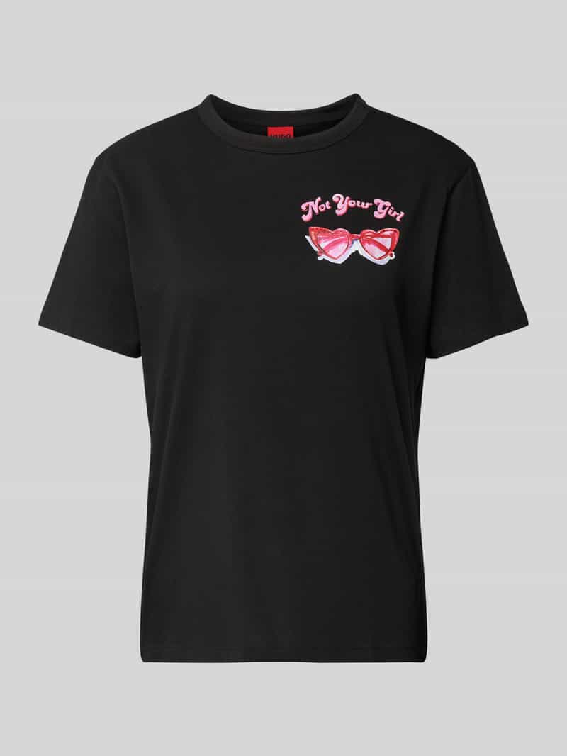 HUGO T-shirt met ronde hals model 'Damacia'