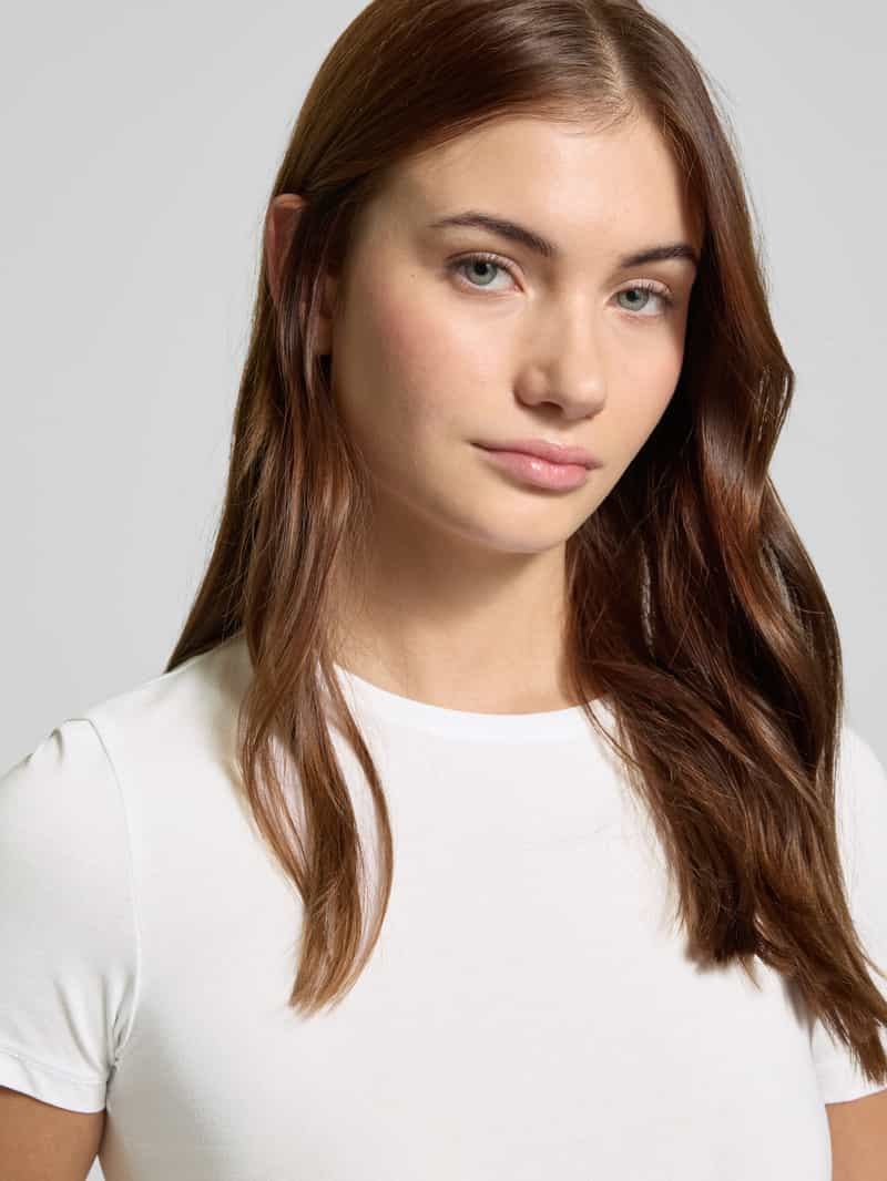 Weekday Slim fit T-shirt met ronde hals