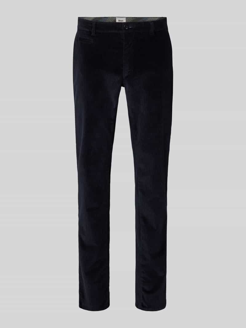 BRAX Slim fit corduroy broek met achterzakken model 'Fabio'