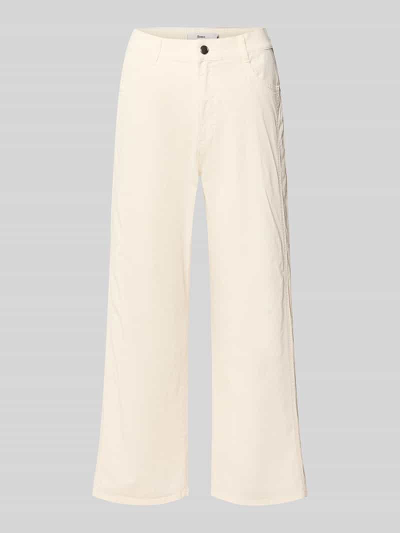 broek met rechte pijpen van katoenmix model 'MAINE S'
