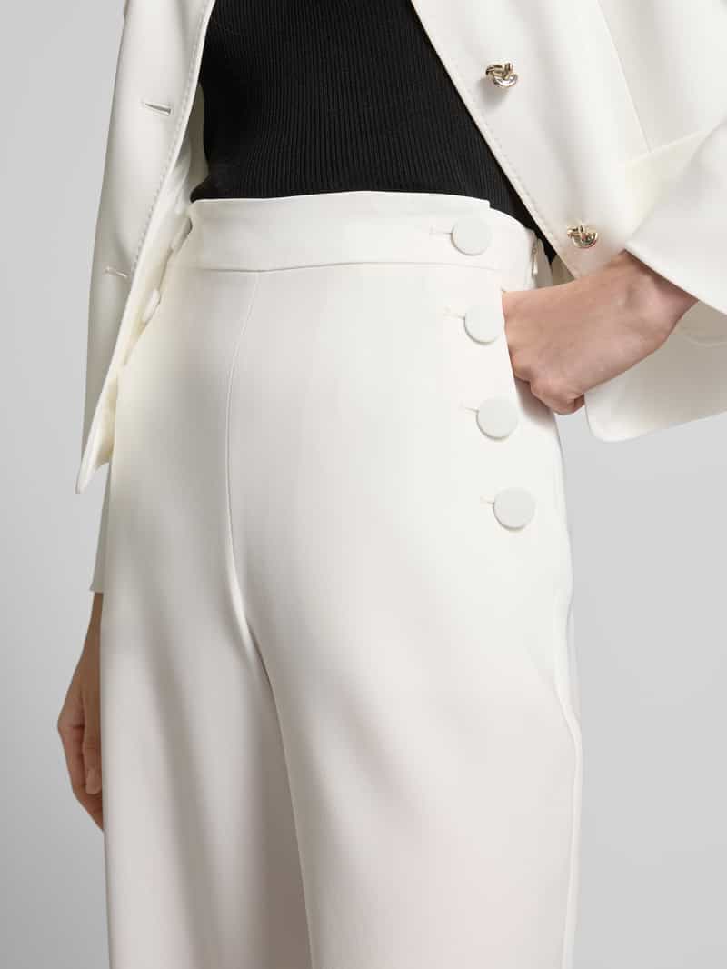 Max Mara Studio Stoffen broek met knoopsluiting model 'RINA'