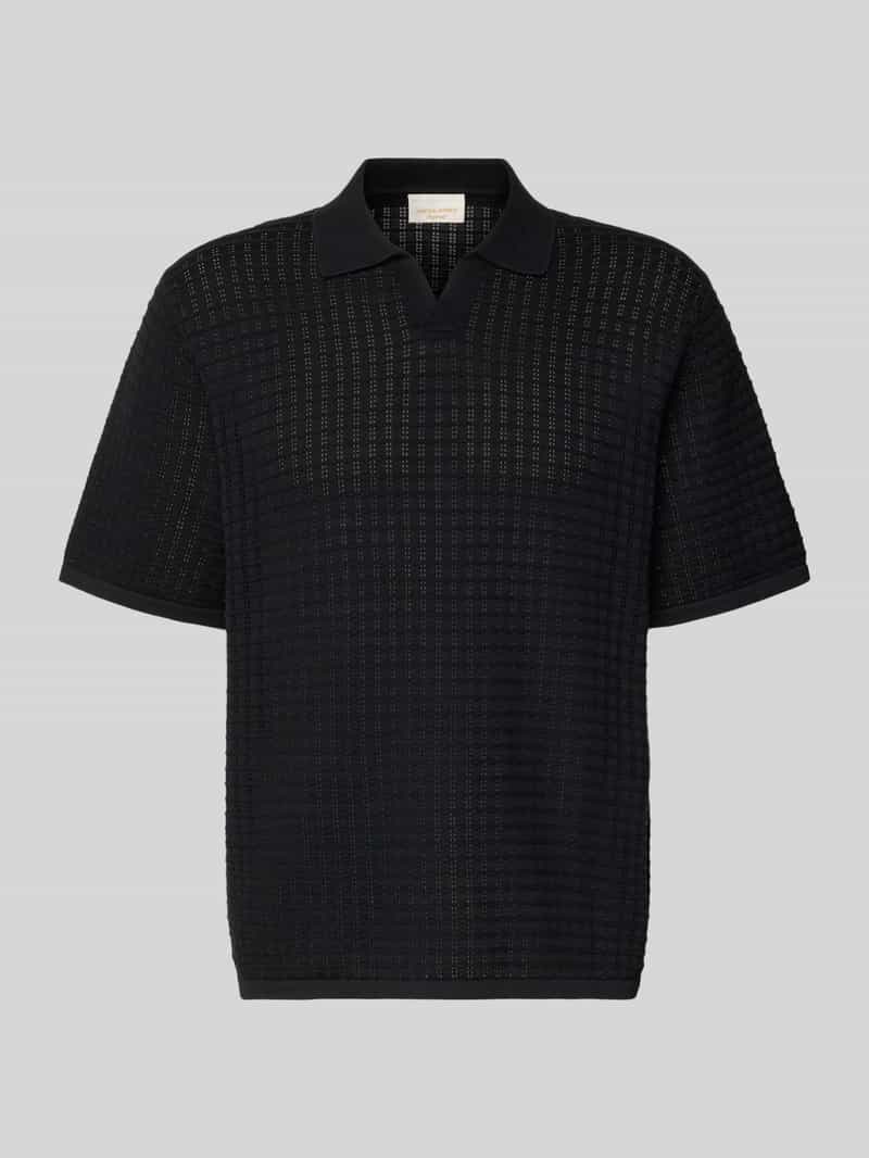 regular fit poloshirt met V-hals