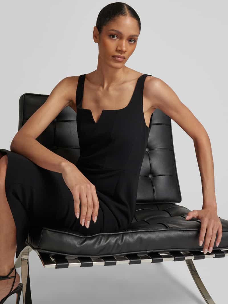 Max Mara Studio Midi-jurk met naadritssluiting model 'ETRURIA'