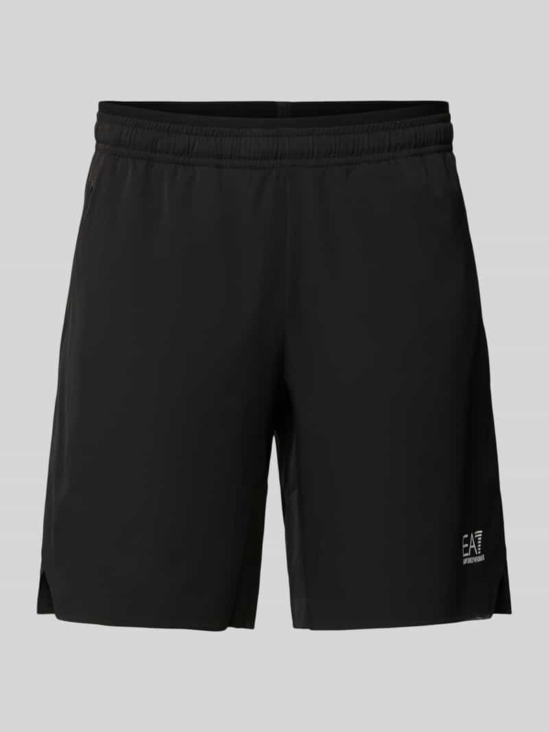 EA7 Emporio Armani Loose fit sweatshorts met labelprint model 'VENTUS'