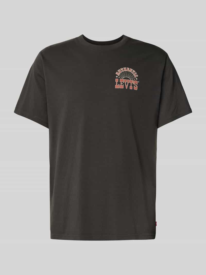 Levi's T-shirt met labelprint