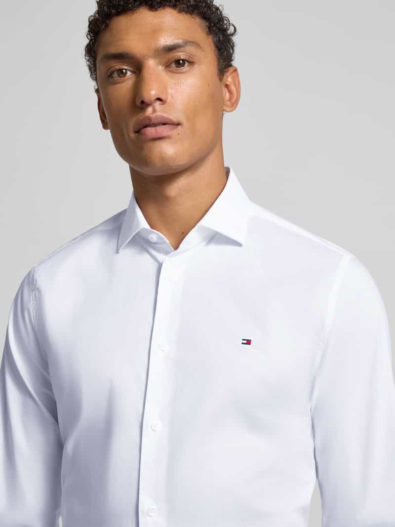 Tommy Hilfiger Tailored Slim fit zakelijk overhemd van katoenmix