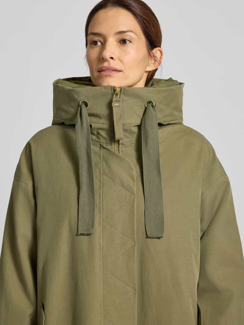 G-LAB Lange jas van lyocellmix met uitneembare binnenvoering