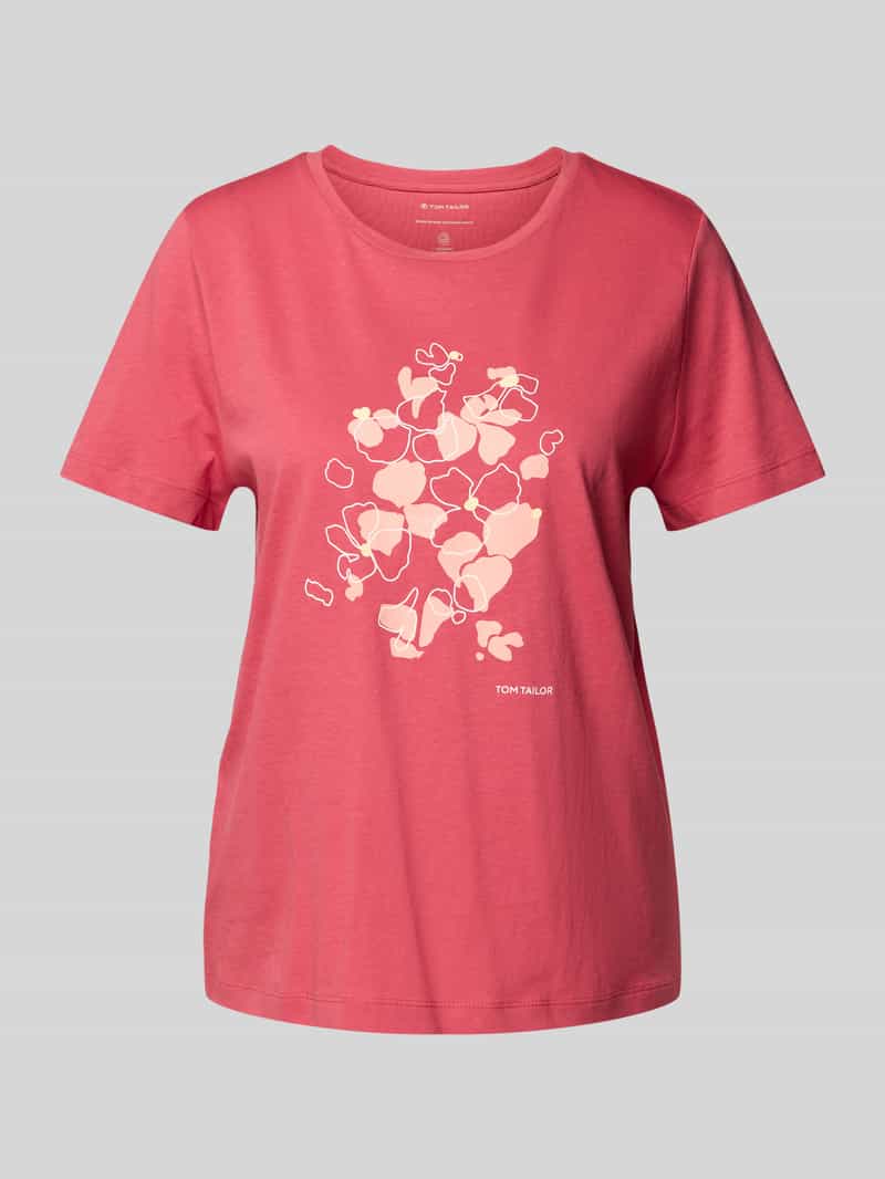 Tom Tailor Regular fit T-shirt van puur katoen