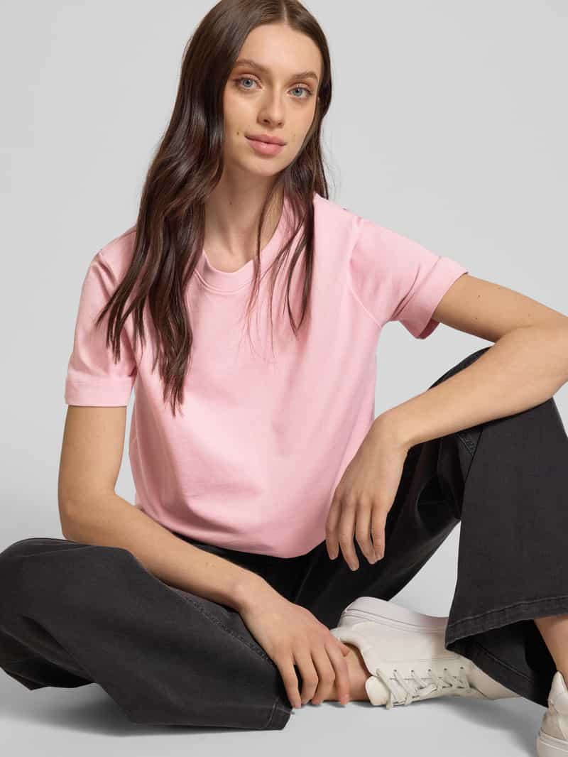 Selected Femme T-shirt van puur biologisch katoen met ronde hals