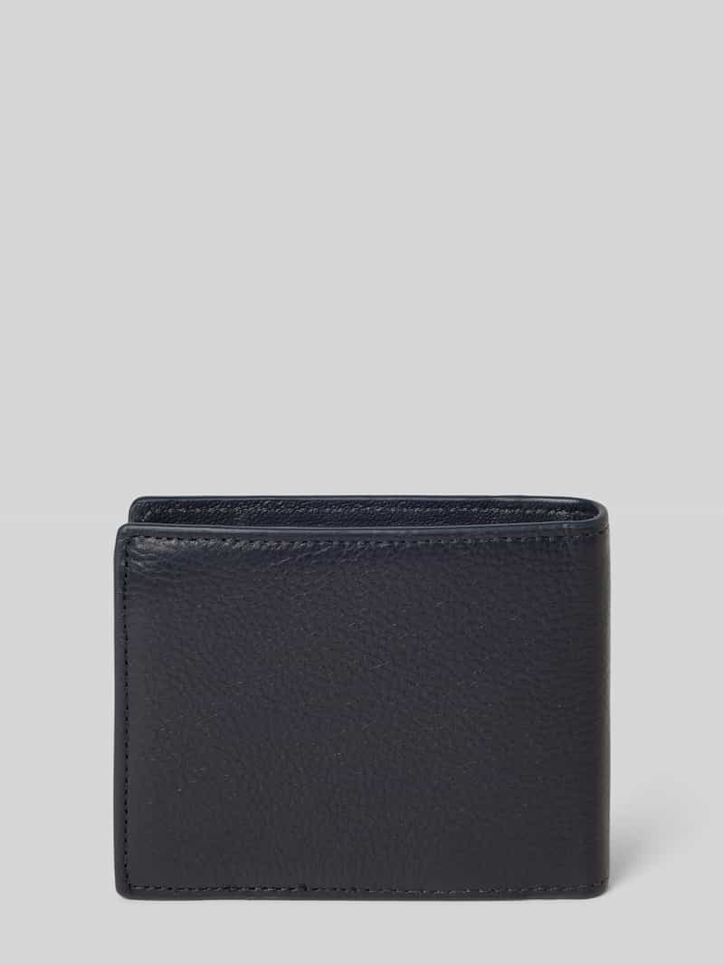 Tommy Hilfiger Portemonnee van nappaleer met labeldetail