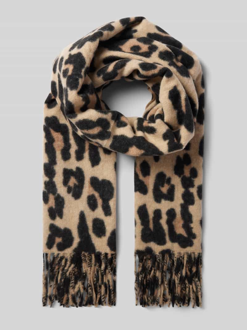 Kurt Beines Sjaal met franjes model 'XXL Leo'