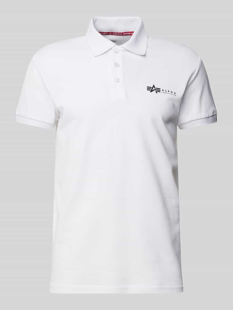 alpha industries Regular fit poloshirt met labelprint