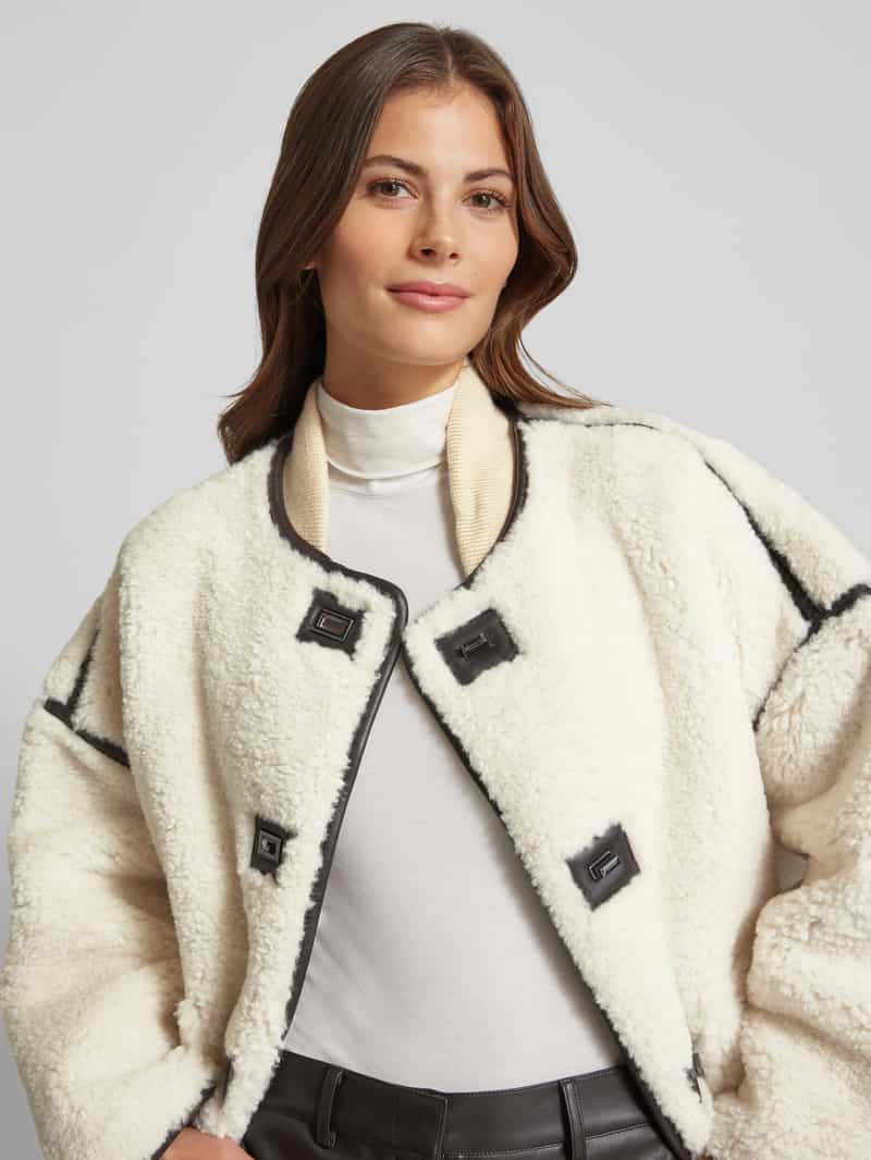Bash Oversized jack van imitatiebont model 'MAURY'