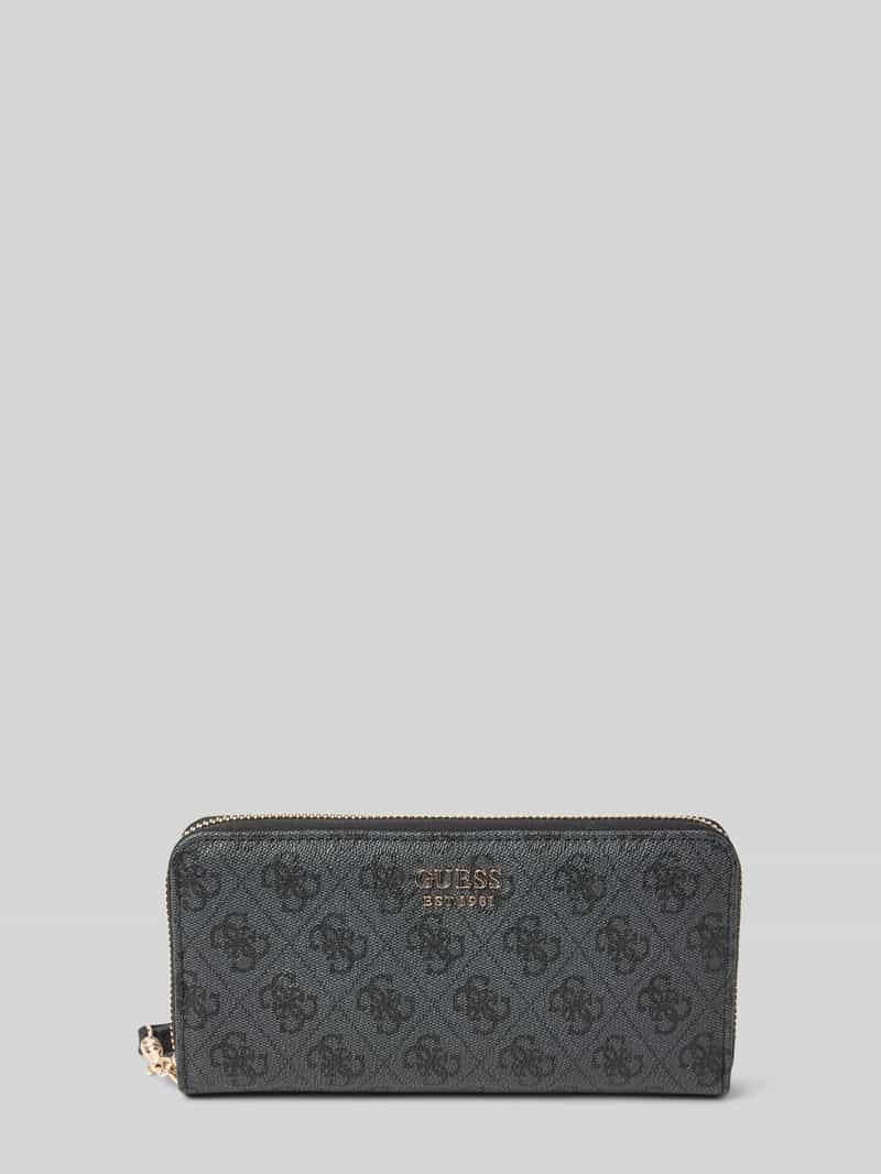 Guess Portemonnee met logo-applicatie model 'Brenton'
