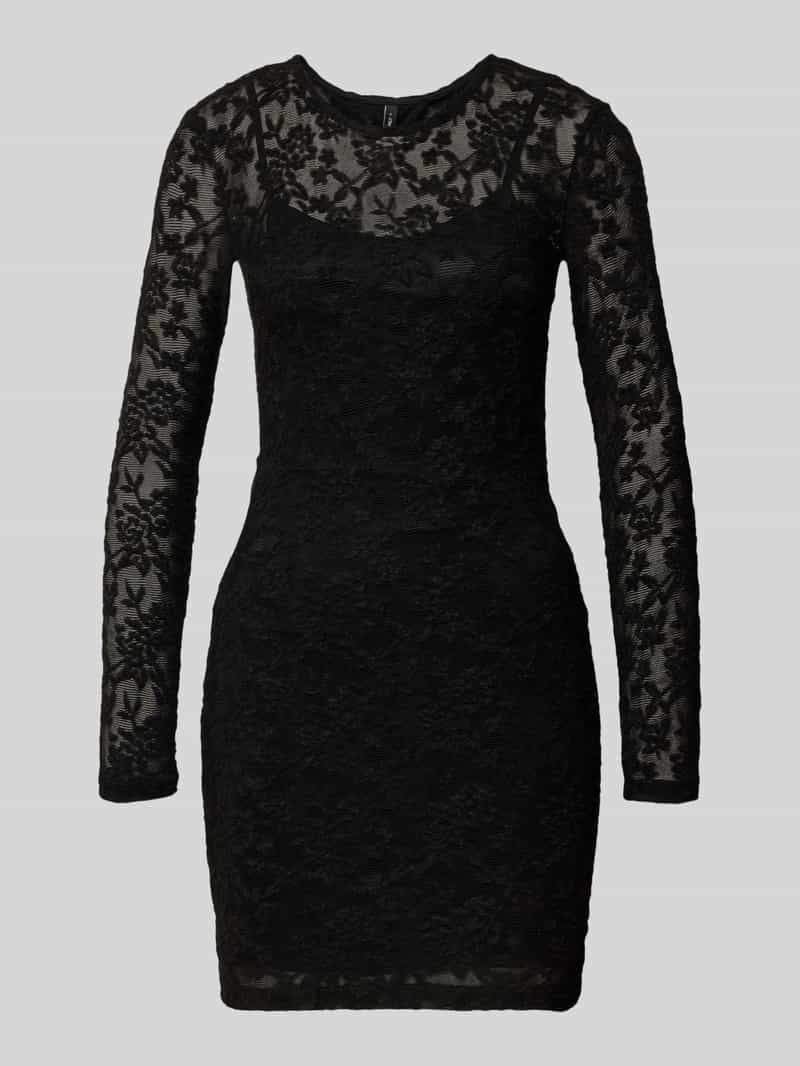Only Getailleerde mini-jurk met kantdetail model 'BLAISE'
