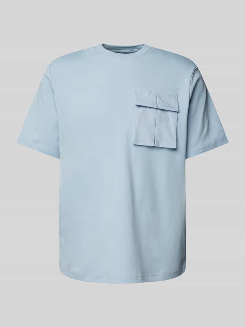 Antony Morato T-shirt met geribde ronde hals