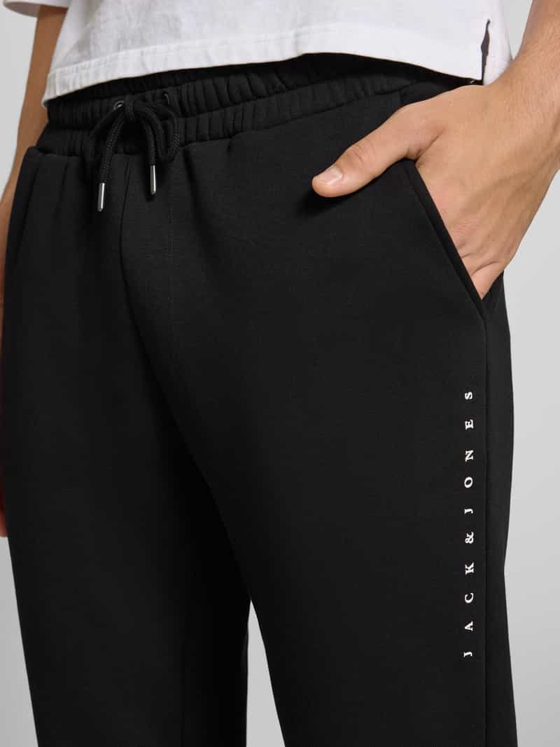 jack & jones Sweatpants met elastische band en tunnelkoord model 'GORDON'