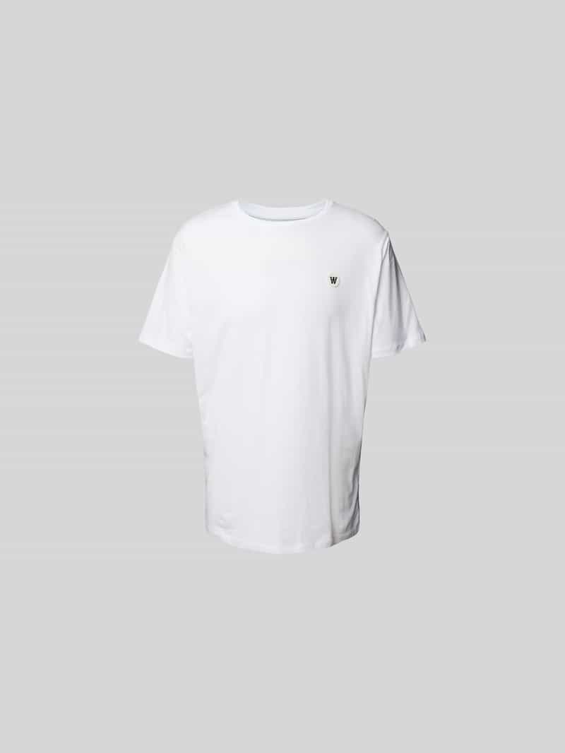 Wood Regular fit T-shirt van puur katoen