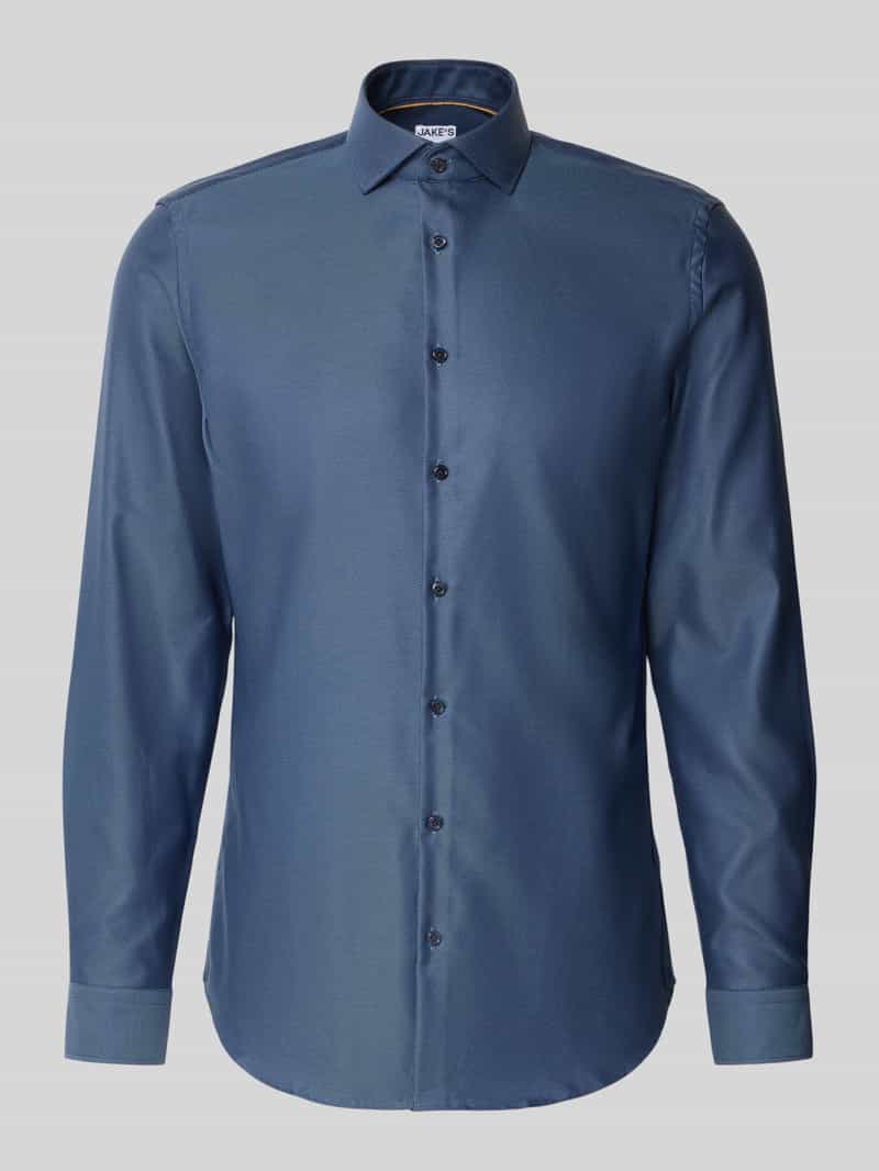 Jake*s Slim fit zakelijk overhemd van premium kwaliteit