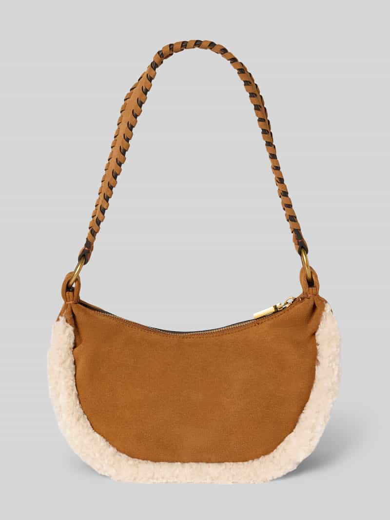 Guess Handtas van runderleer, model 'AMITA HOBO' cognac, foto 2