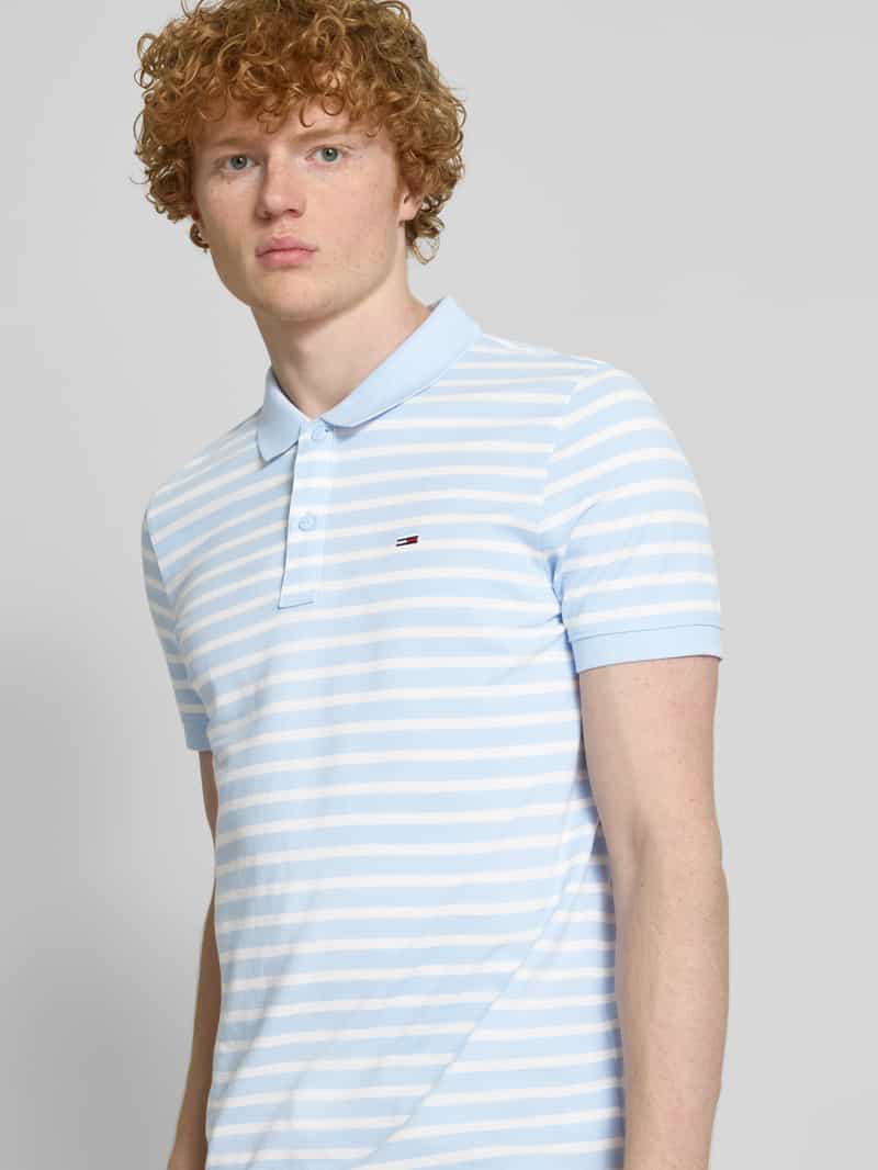 Tommy Jeans Regular fit poloshirt van puur katoen met logostitching
