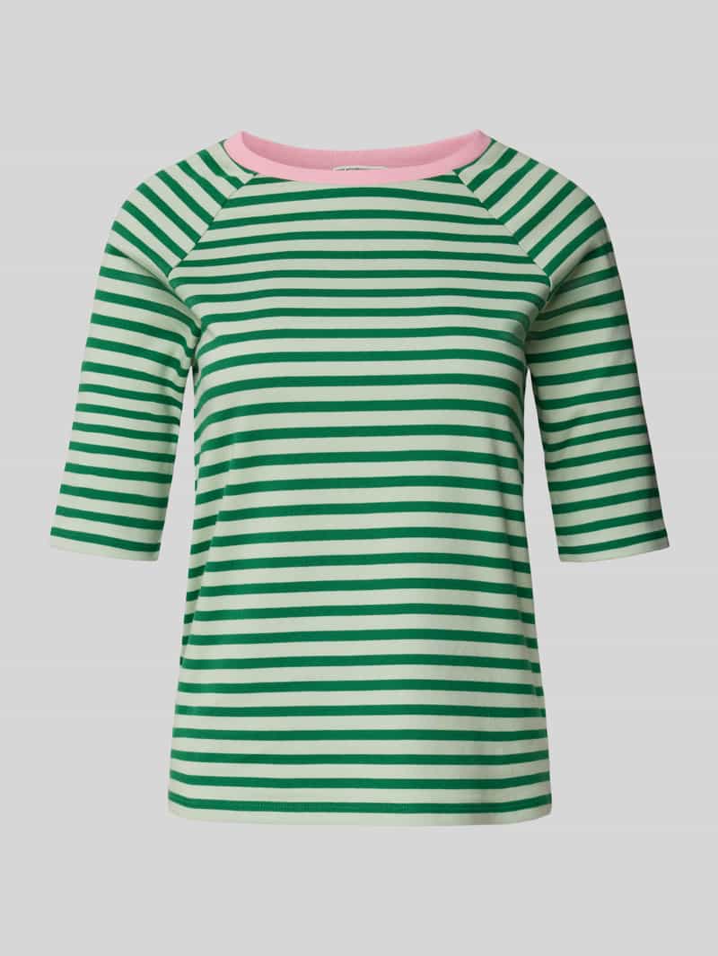 Tom Tailor Denim Regular fit T-shirt van puur katoen met streeppatroon
