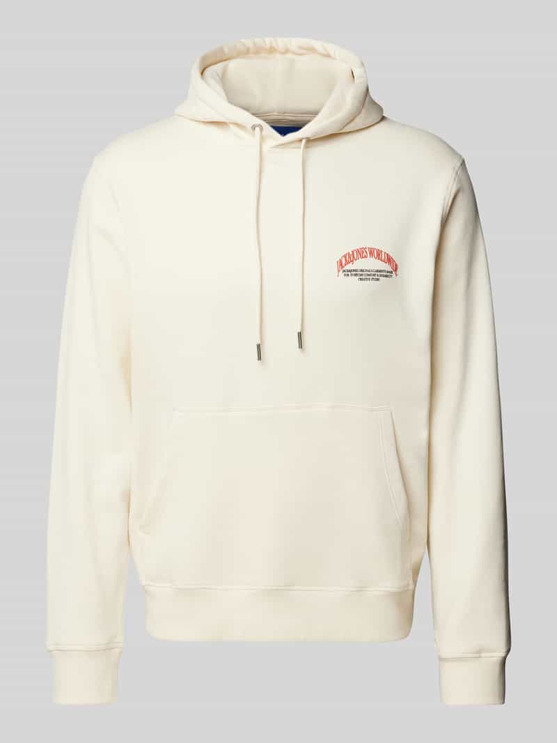 jack & jones Hoodie met labelprint