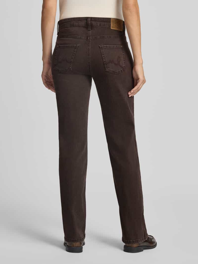 MAC straight fit jeans met uitlopende benen model 'Laura'