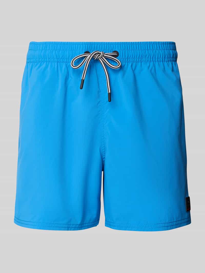 Fire + Ice Korte regular fit broek met labelpatch model 'NELSON'