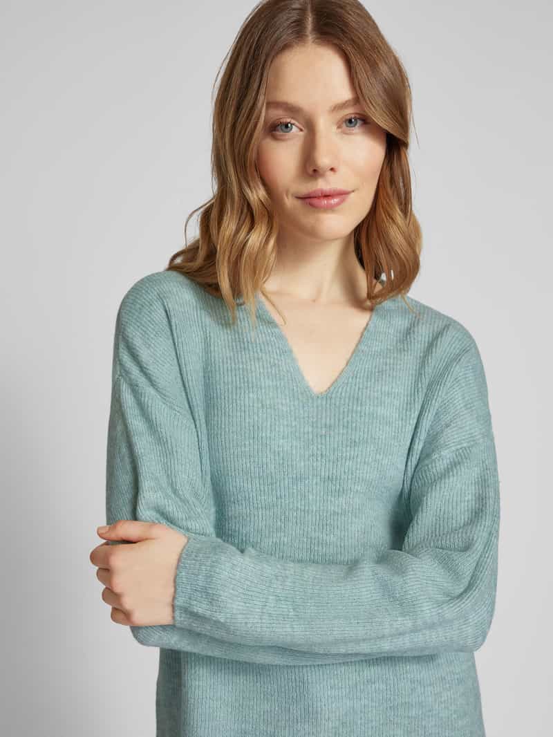 Vero Moda Regular fit gebreide pullover in gemêleerde look model 'CREWLEFILLE'