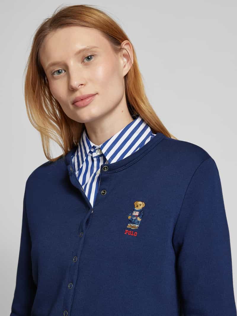 Polo Ralph Lauren Gebreide jacks met logostitching model 'TRY'