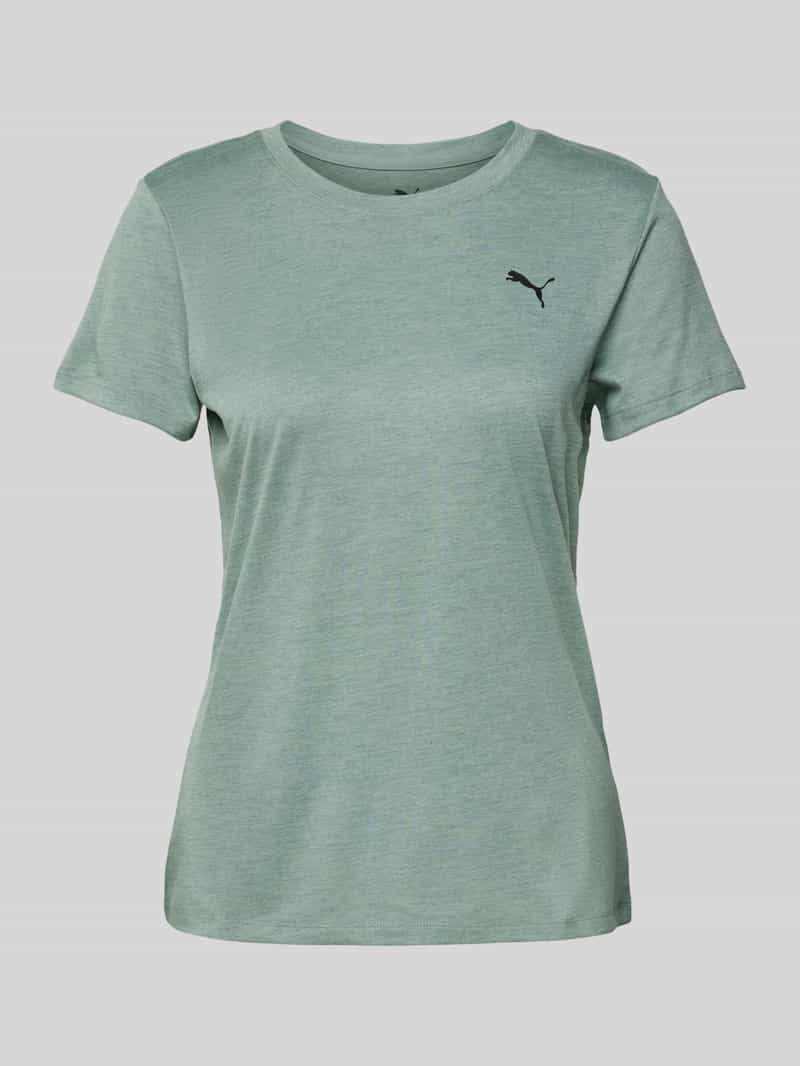 PUMA PERFORMANCE T-shirt met labelprint model 'Heather'