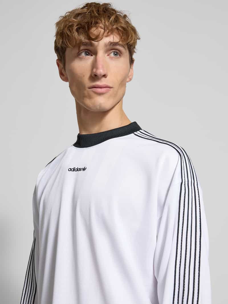 adidas Originals Shirt met lange mouwen en ribboorden