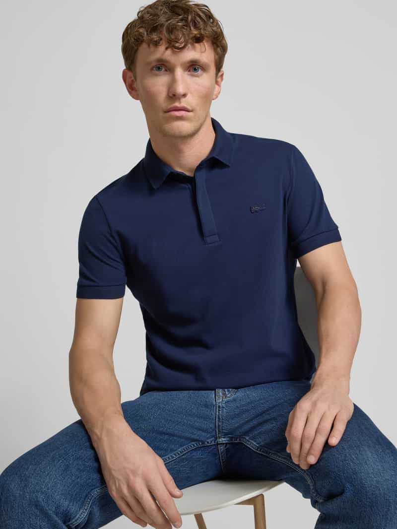 Lacoste Regular fit poloshirt met labelbadge