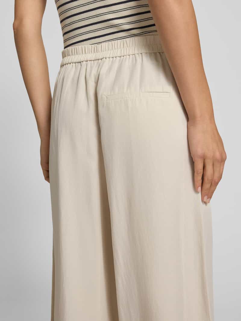 Marc O'Polo Wide leg culotte van een mix van lyocell en linnen