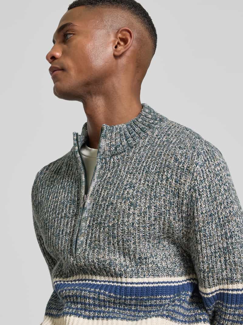 RAGMAN Slim fit schipperstrui in gebreide look model 'Mouline'