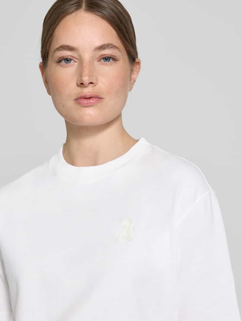 ARMEDANGELS T-shirt met labelstitching model 'TARJAA'
