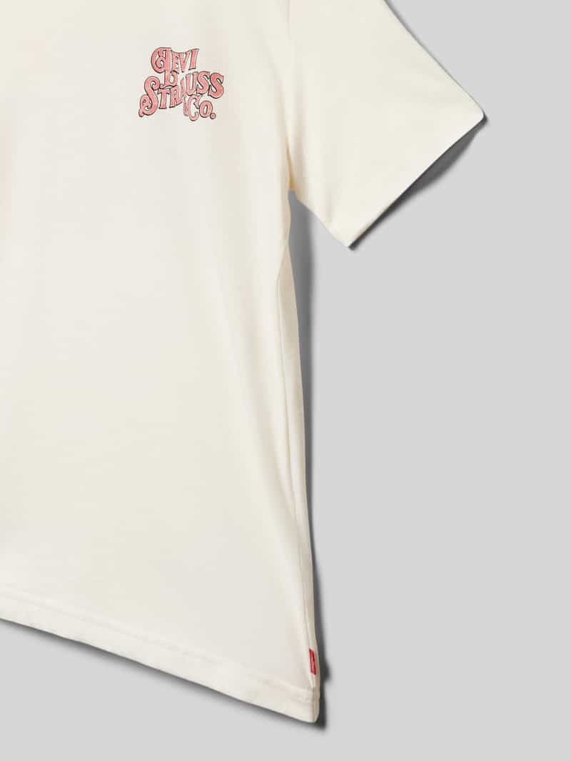 Levi s Kids T-shirt met ronde hals model 'GEDRAGEN DOOR COWBOYS'