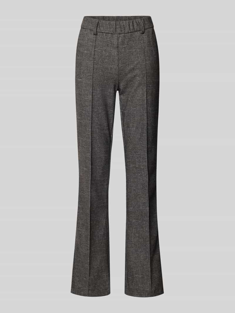 TONI Flared stoffen broek met vaste persplooien model 'Jenny'