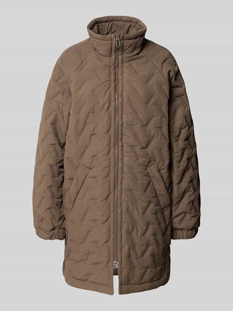 FREE QUENT Regular fit lange jas met opstaande kraag model 'Crown'