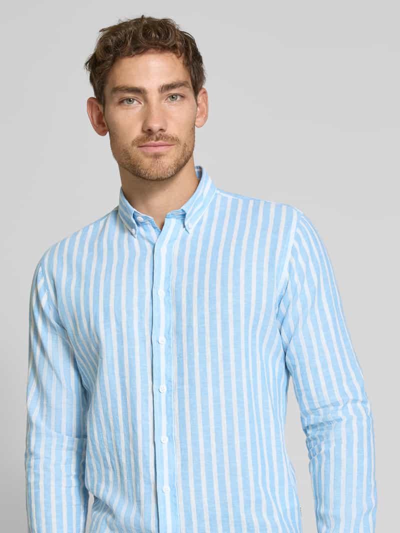 lindbergh Slim fit vrijetijdsoverhemd met button-downkraag