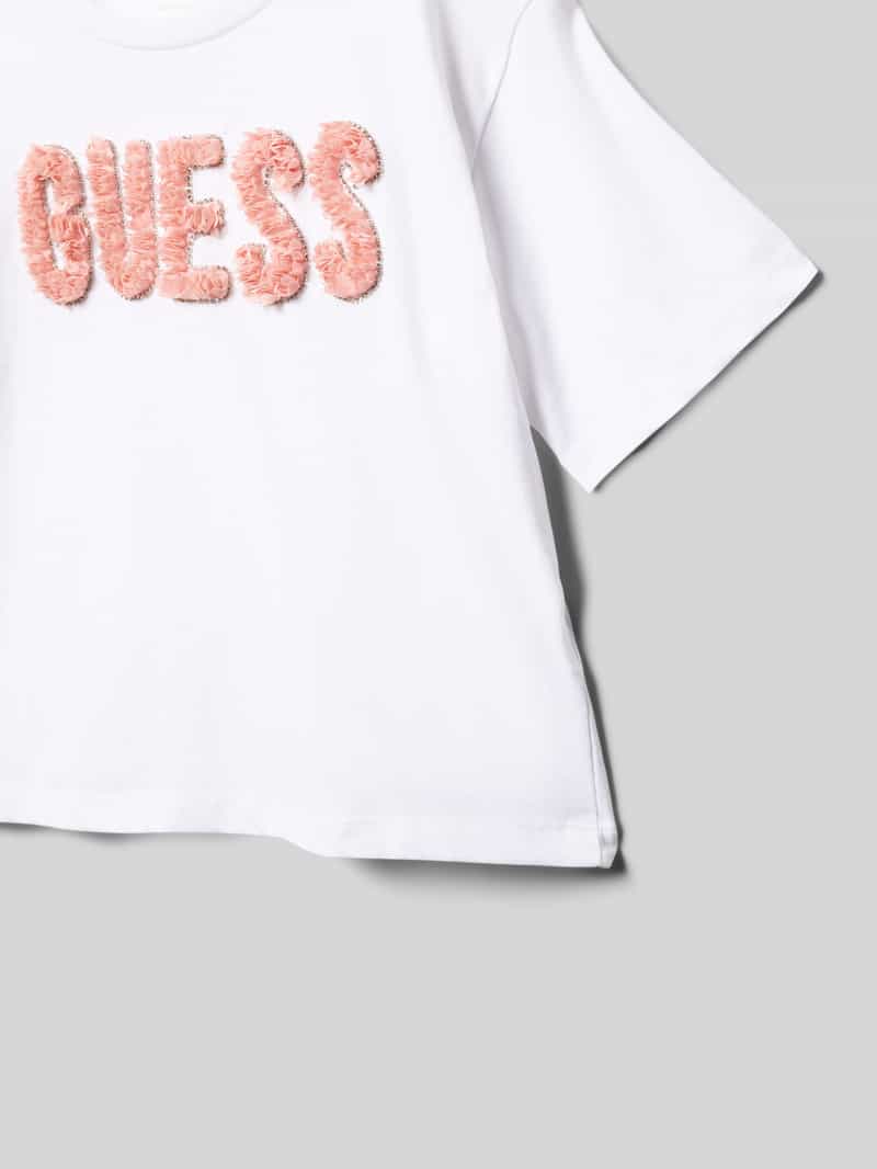 Guess T-shirt met labelopschrift