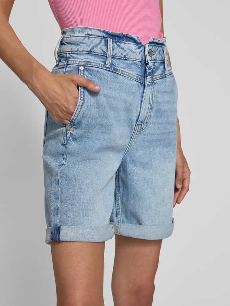 s.Oliver RED LABEL Relaxed fit korte jeans van katoenmix