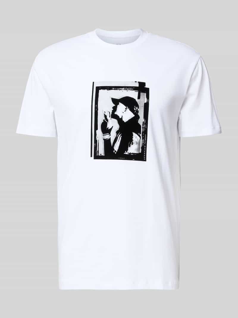 Armani Exchange T-shirt met motiefprint