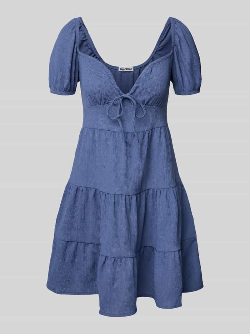 Mini-jurk in laagjeslook